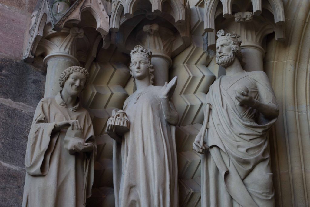 Statues on a church
