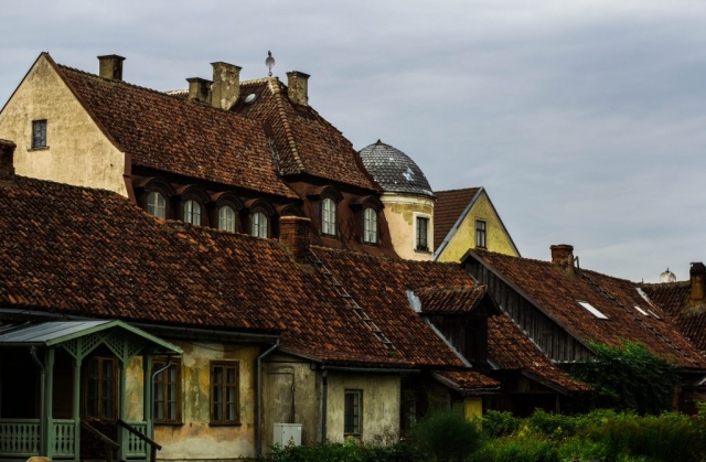 Kuldiga, Latvia, old houses