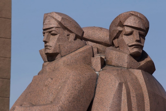 Soviet-era monument in Riga, Latvia